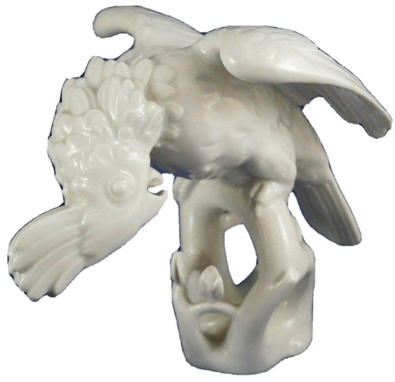 Augarten Porcelain Cockatoo Bird Figurine Figure Porzellan Kakadu Figur Vienna