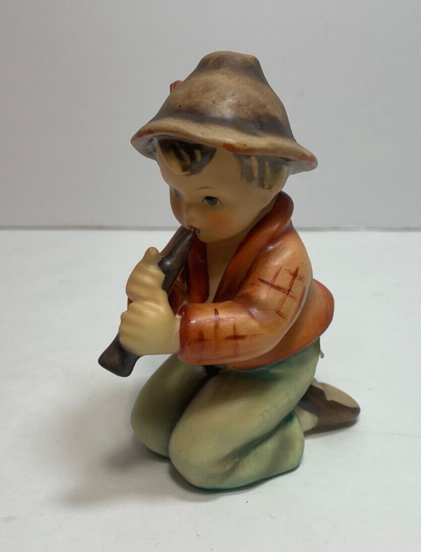 Vintage Hummel Little Tooter 3.75” #214/H Figurine TMK5 in Original Orange Box