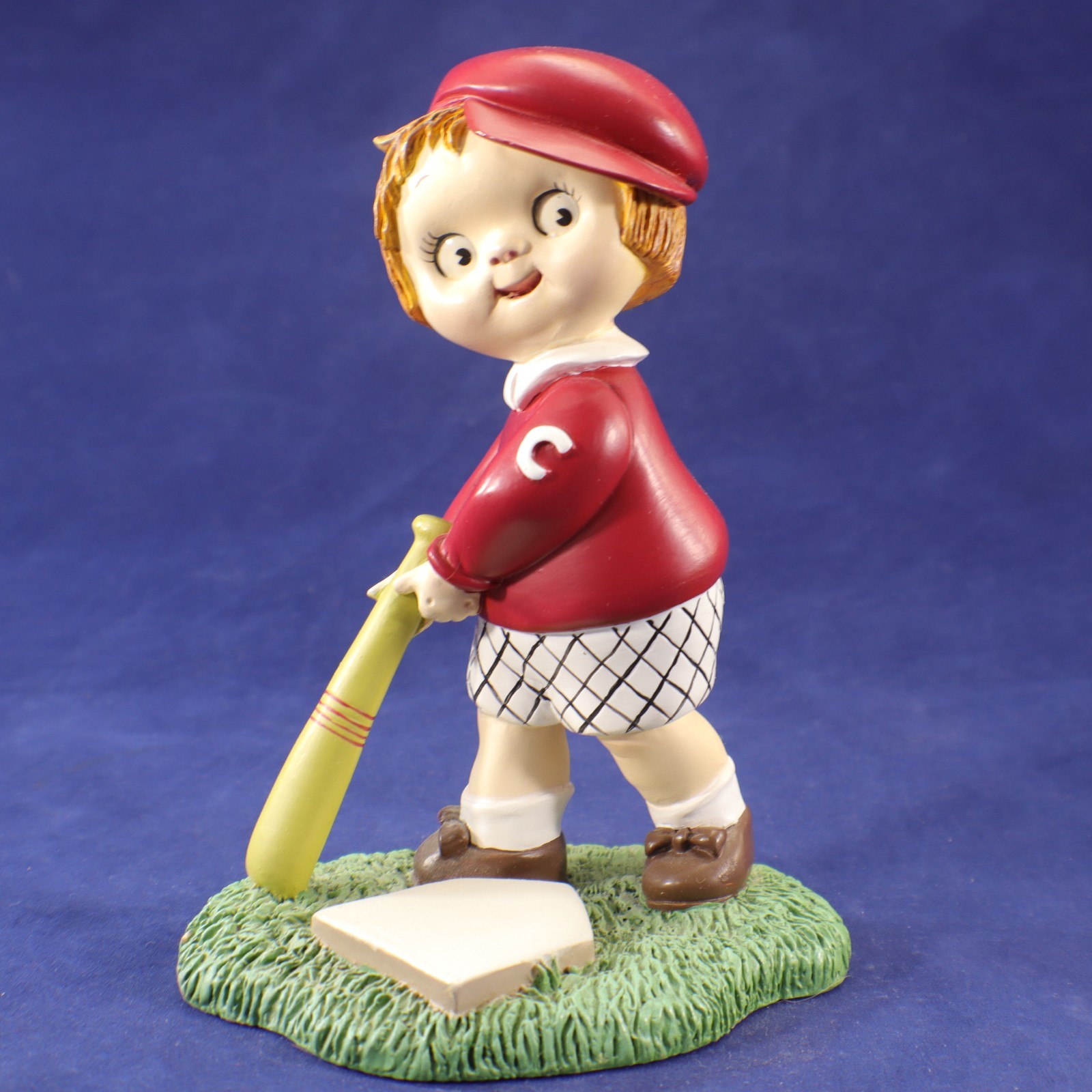 Campbells Kids Figurine LITTLE SLUGGER Baseball Danbury Mint 1996 Vintage