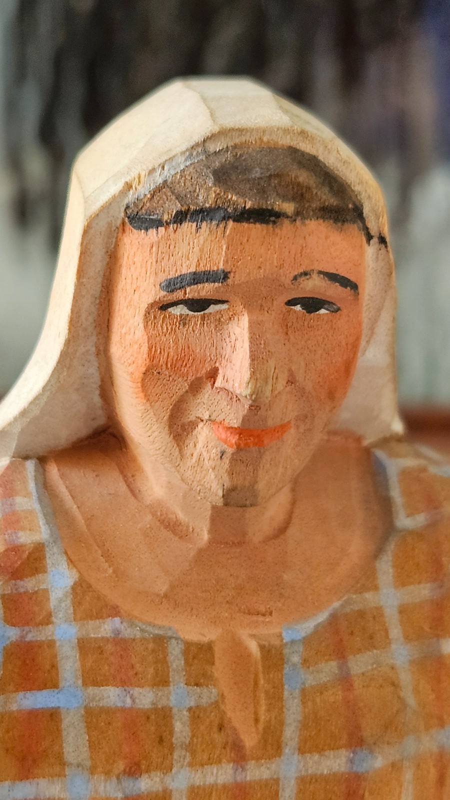 Vintage Hand Carved Huggler-Wyss Swiss Farmer & Peasant – Missing Rake