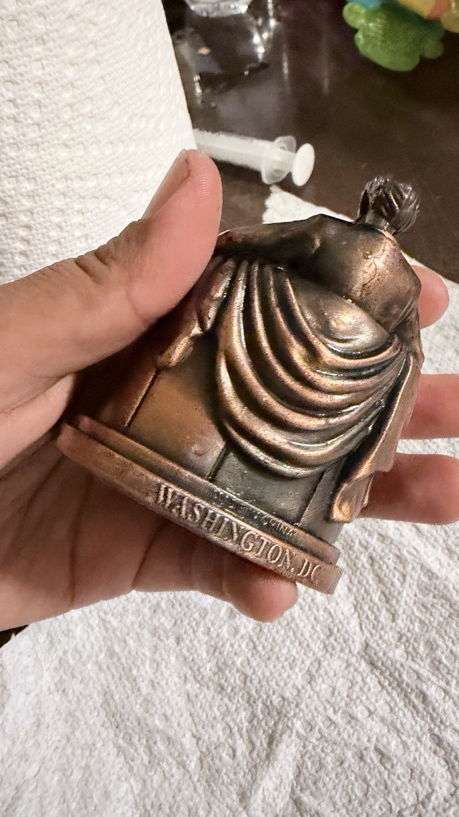 Bronze Metal Abraham Lincoln Figurine Statue Washington, D.C. 3D sharpener