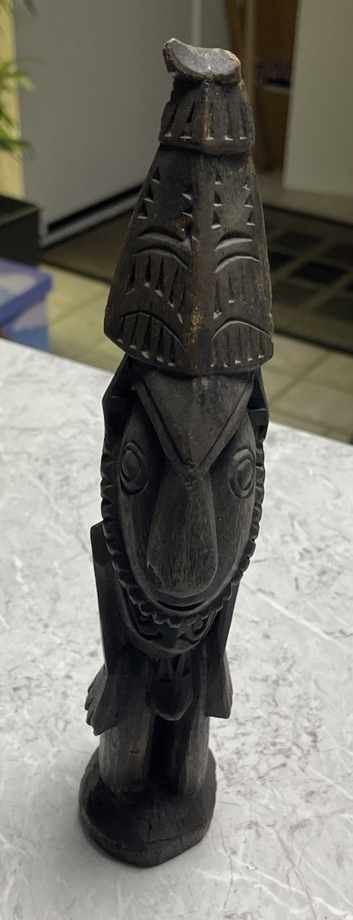 Tribal Papea New Guinea Figurine Handcarved Wood Sculpture Statue 28cm