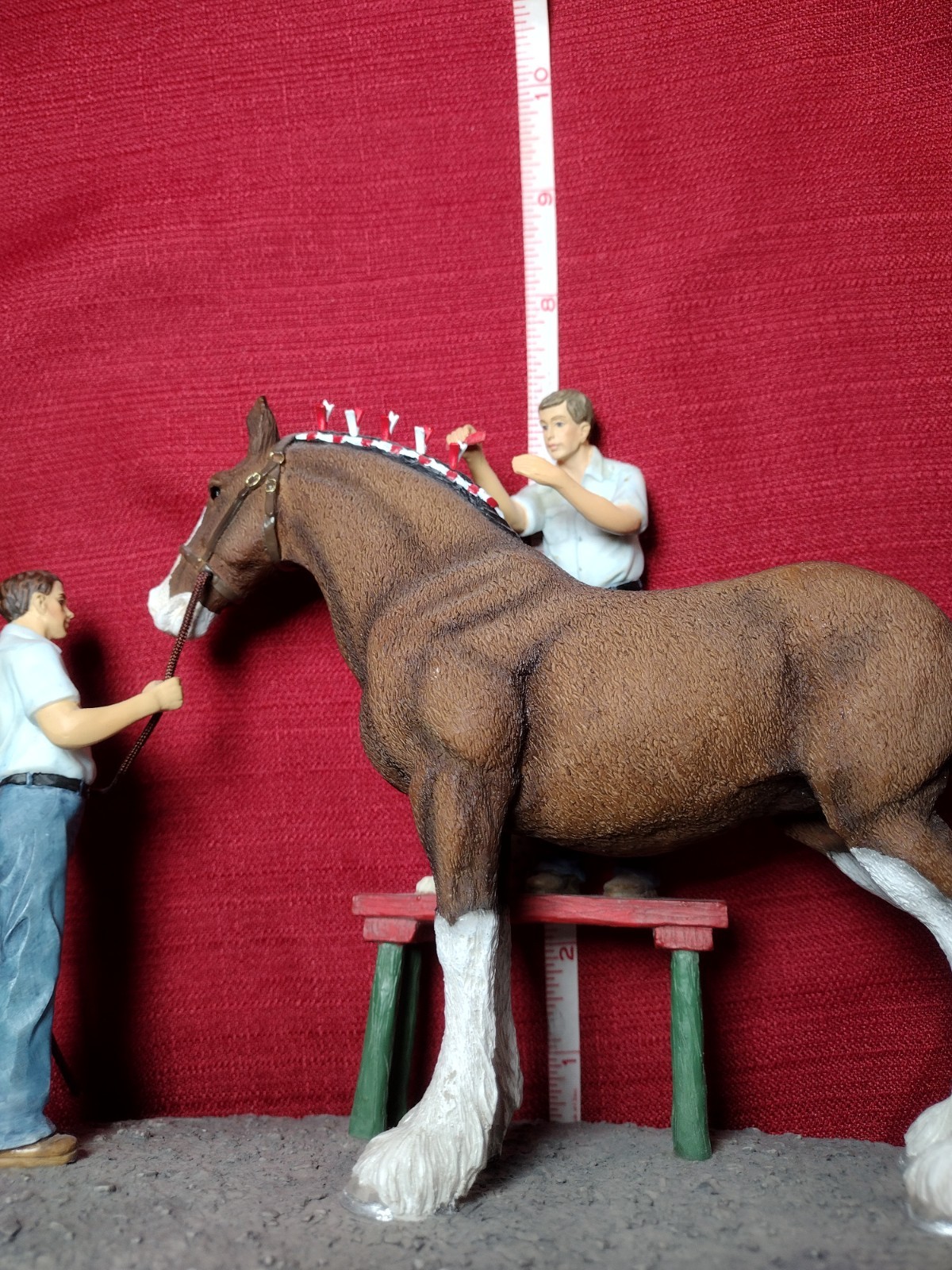 The Clydesdale Collection Anheuser-Busch, Inc. “Braiding For Parade” Figurine