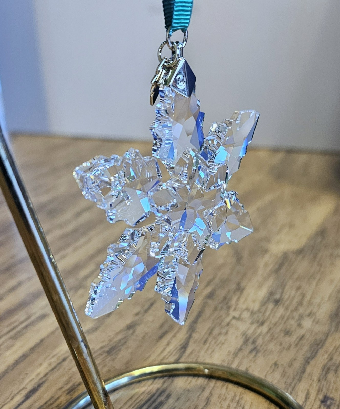 ❄️ Swarovski Crystal 2024 A.E., Large, Winter Snowflake Ornament, w/ Ribbon, NIB