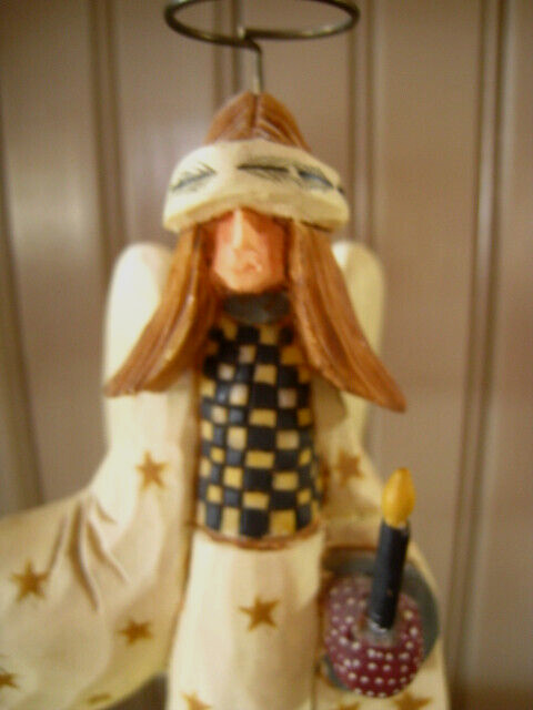 Williraye Studio G 1996 ANGELIQUE ANGEL WITH STAR AND CANDLE WW1202 NO BOX