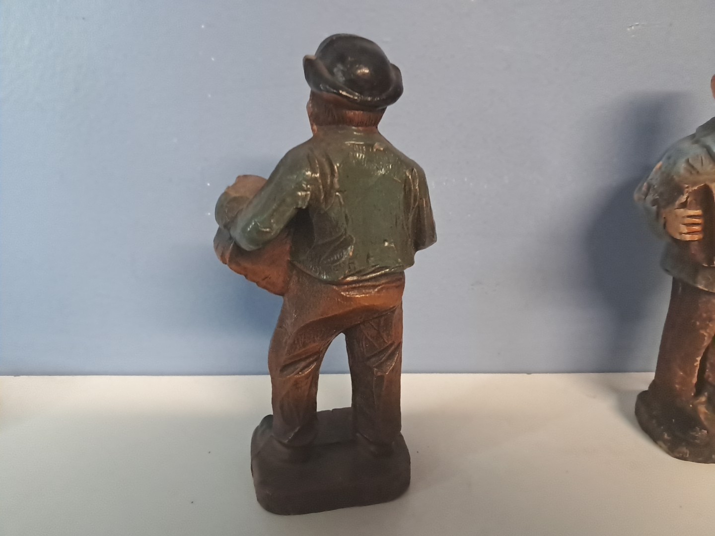 Lot Of 2 Vtg Men With Accordians Figurines