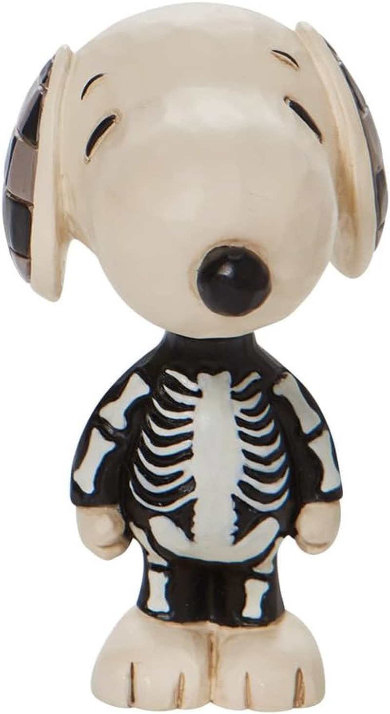 Jim Shore Snoopy Skeleton Figurine 3.25″ In Peanuts Halloween Resin Collectible