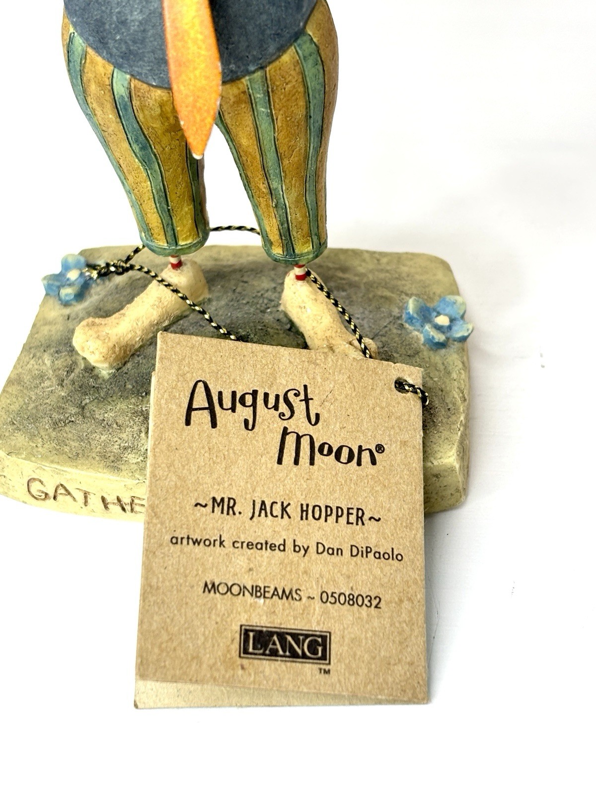 August Moon Moonbeams Dan DiPaolo Mr. Jack Hopper Easter Bunny Rabbit Figurine