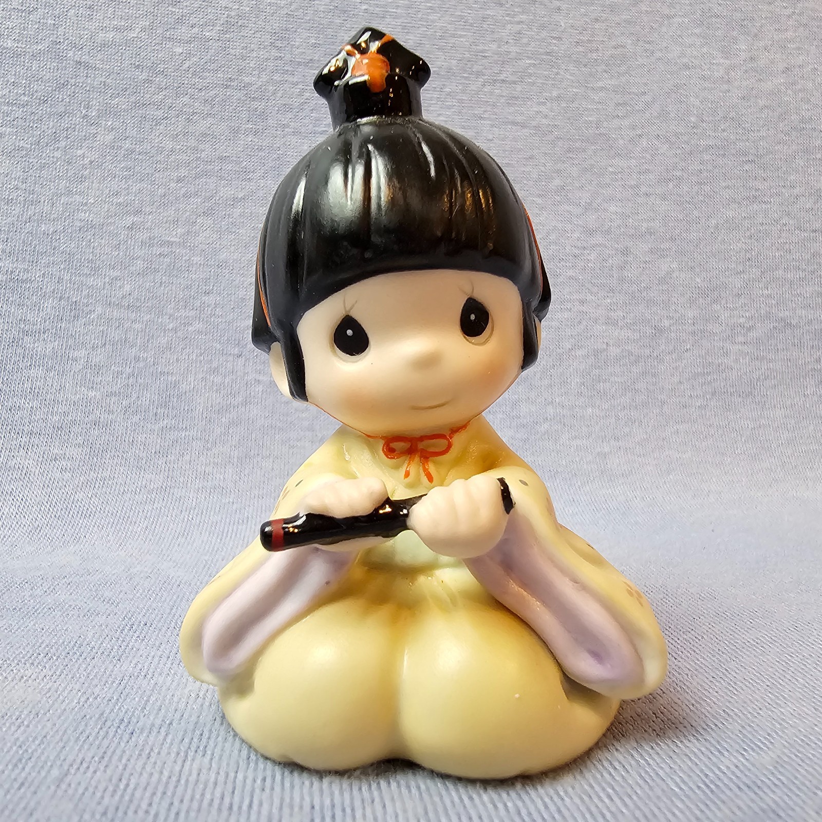 Precious Moments Japanese Rhythym & Flute 791091 Traditional Taiko Drummers EUC
