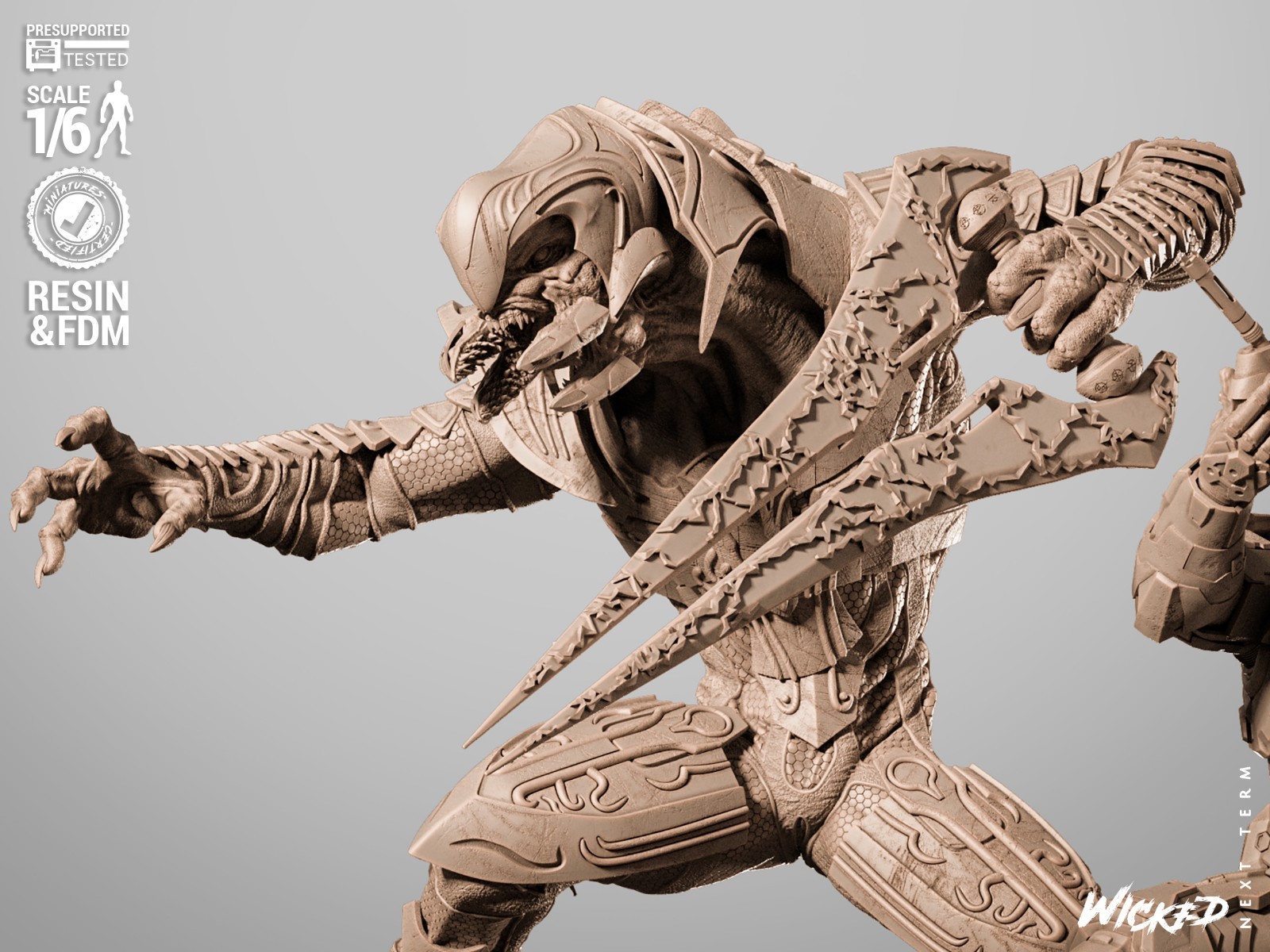 Halo Diorama – 1/6 Scale Figure Statue 3D Print Model Kit Unpainted