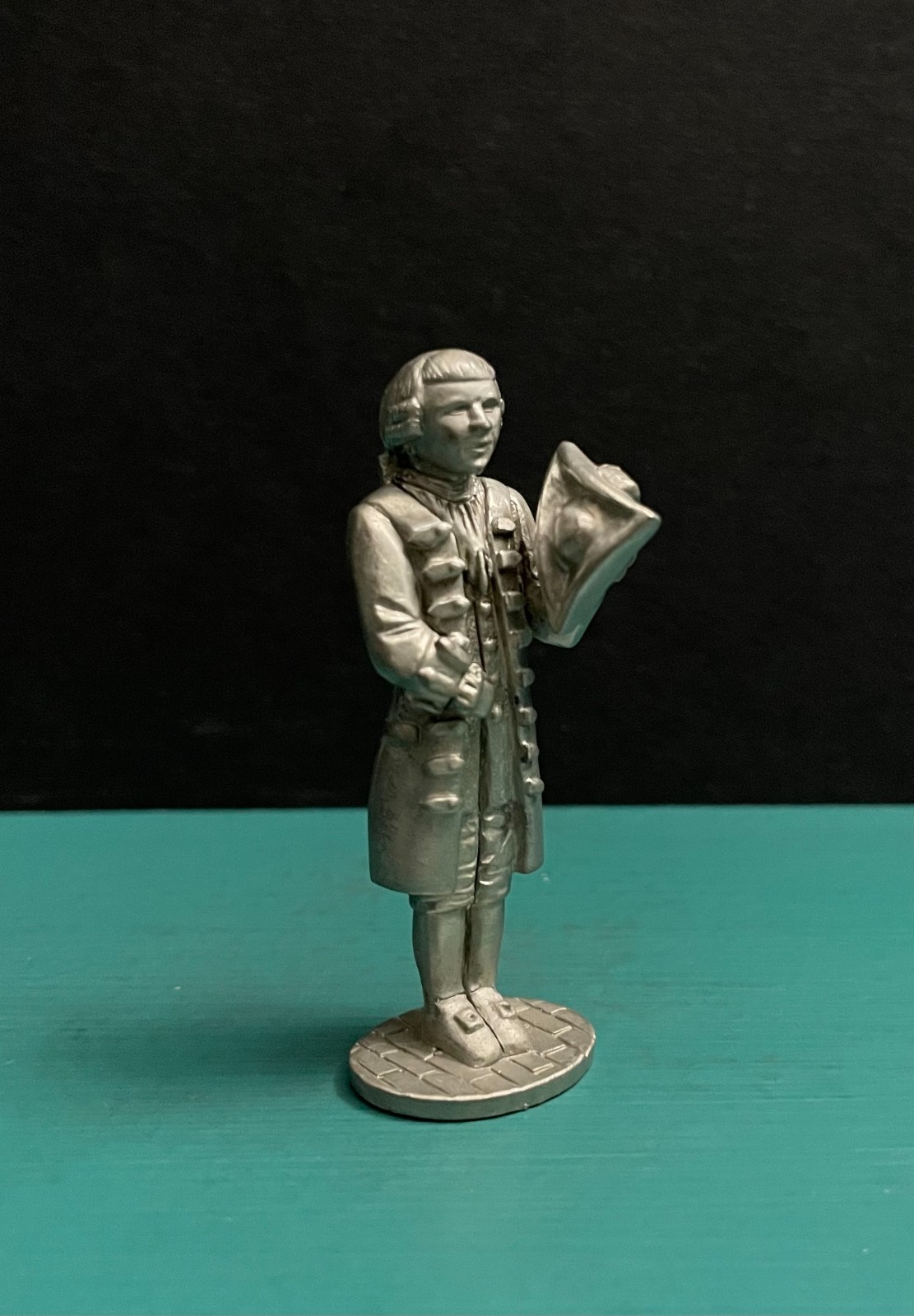Pewter Colonial George Washington Commander Revolutionary War Mini Art Figurine