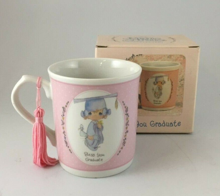 Precious Moments 1990 Bless You Graduate Mug 515477 NEW