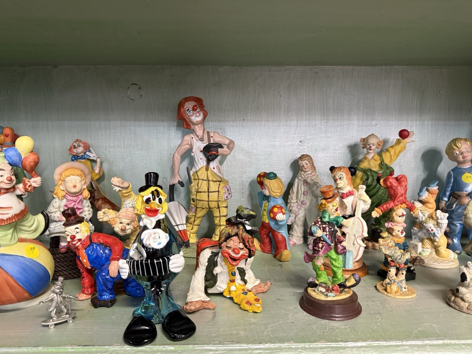 Vintage Clown Figurine Collection Multicolor Ceramic selling as set