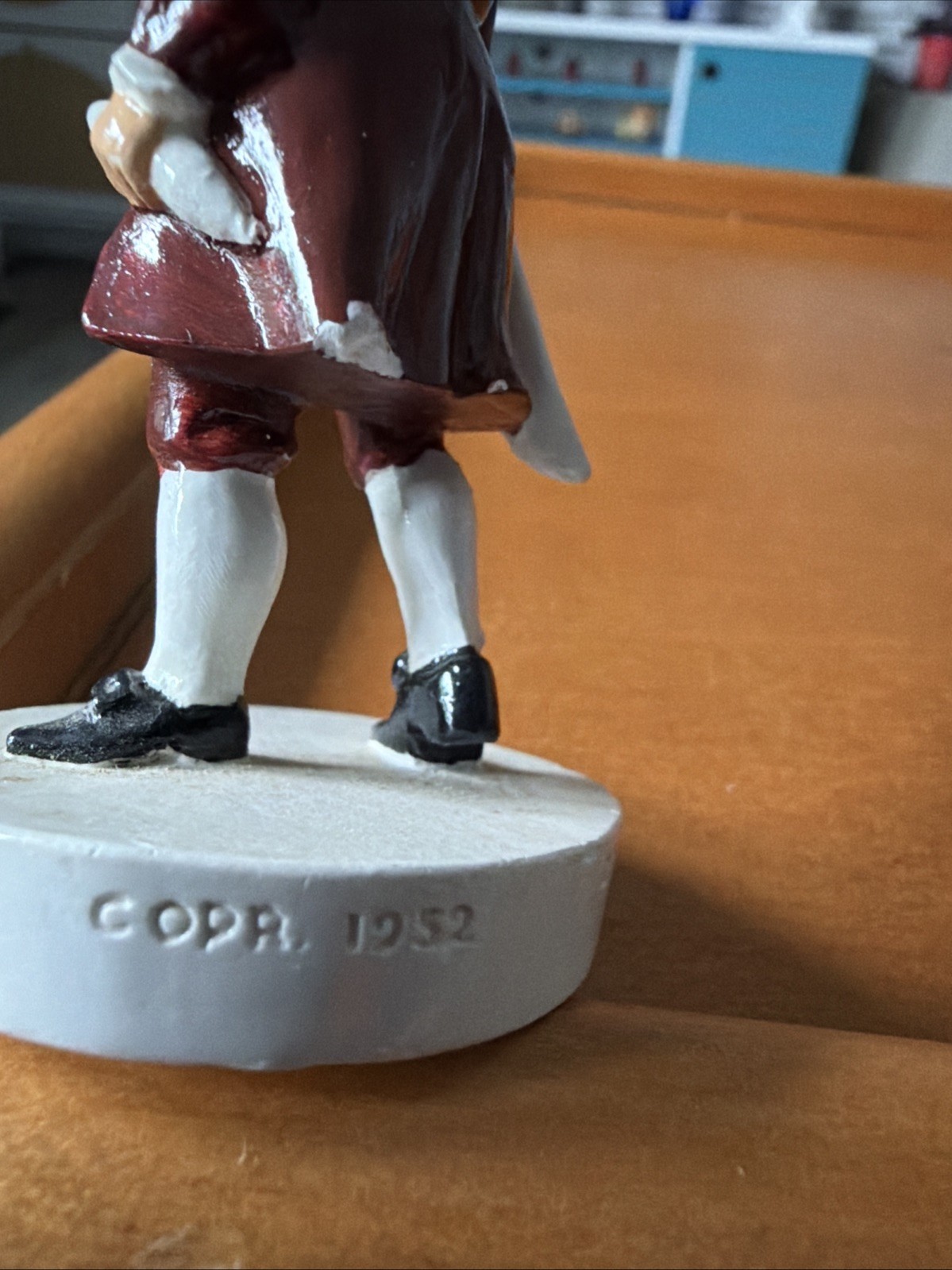 Vintage Benjamin Franklin figurine made by Sebastian Miniatures. Good condition.