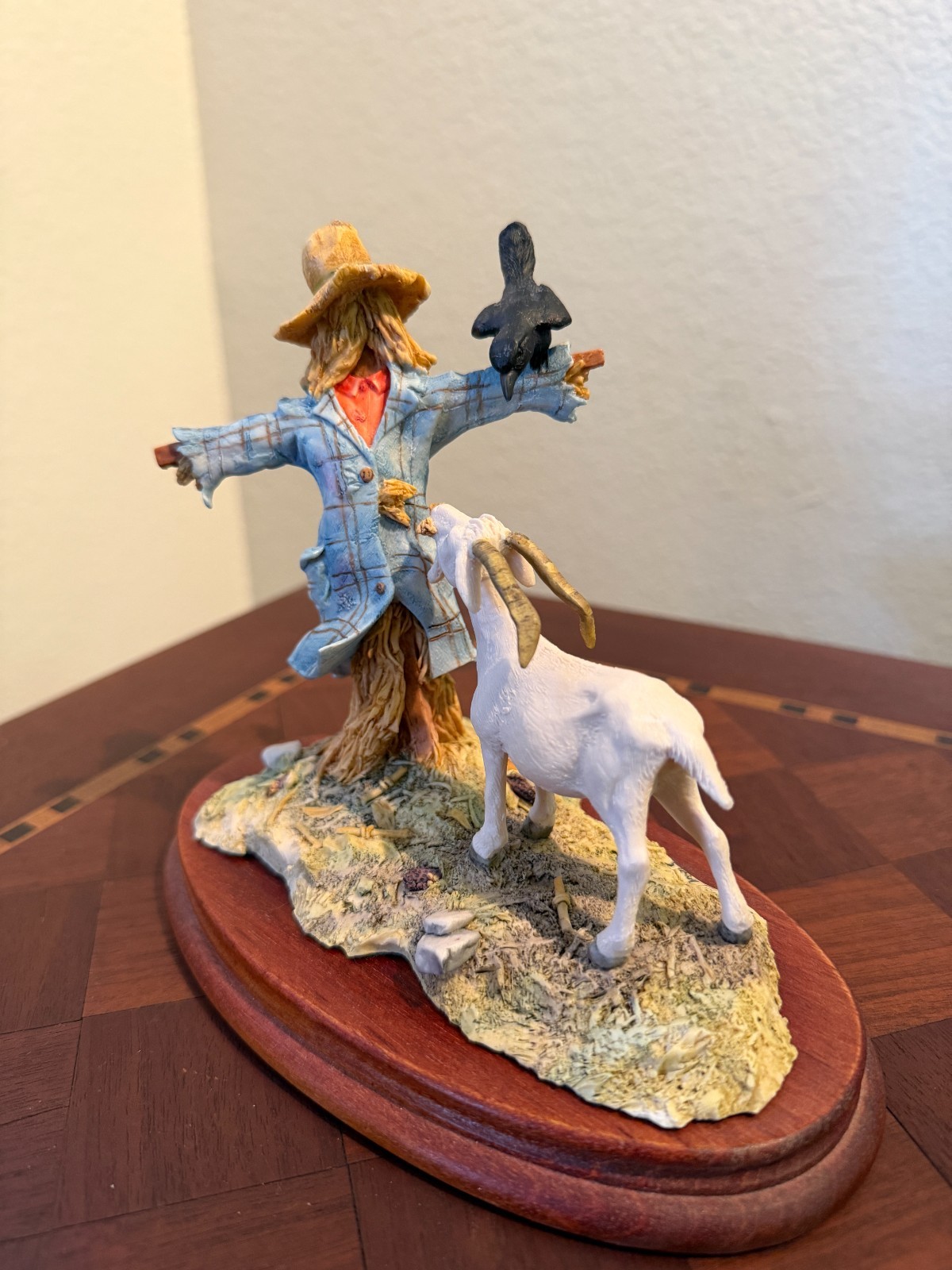 Lowell Davis “The Last Straw” Figurine Goat Scarecrow