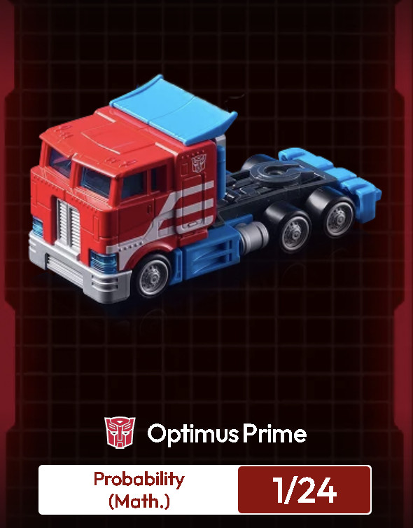 Blokees Transformers Wheels Roll Out! C01 Mini Model Kit Optimus Prime 1/24