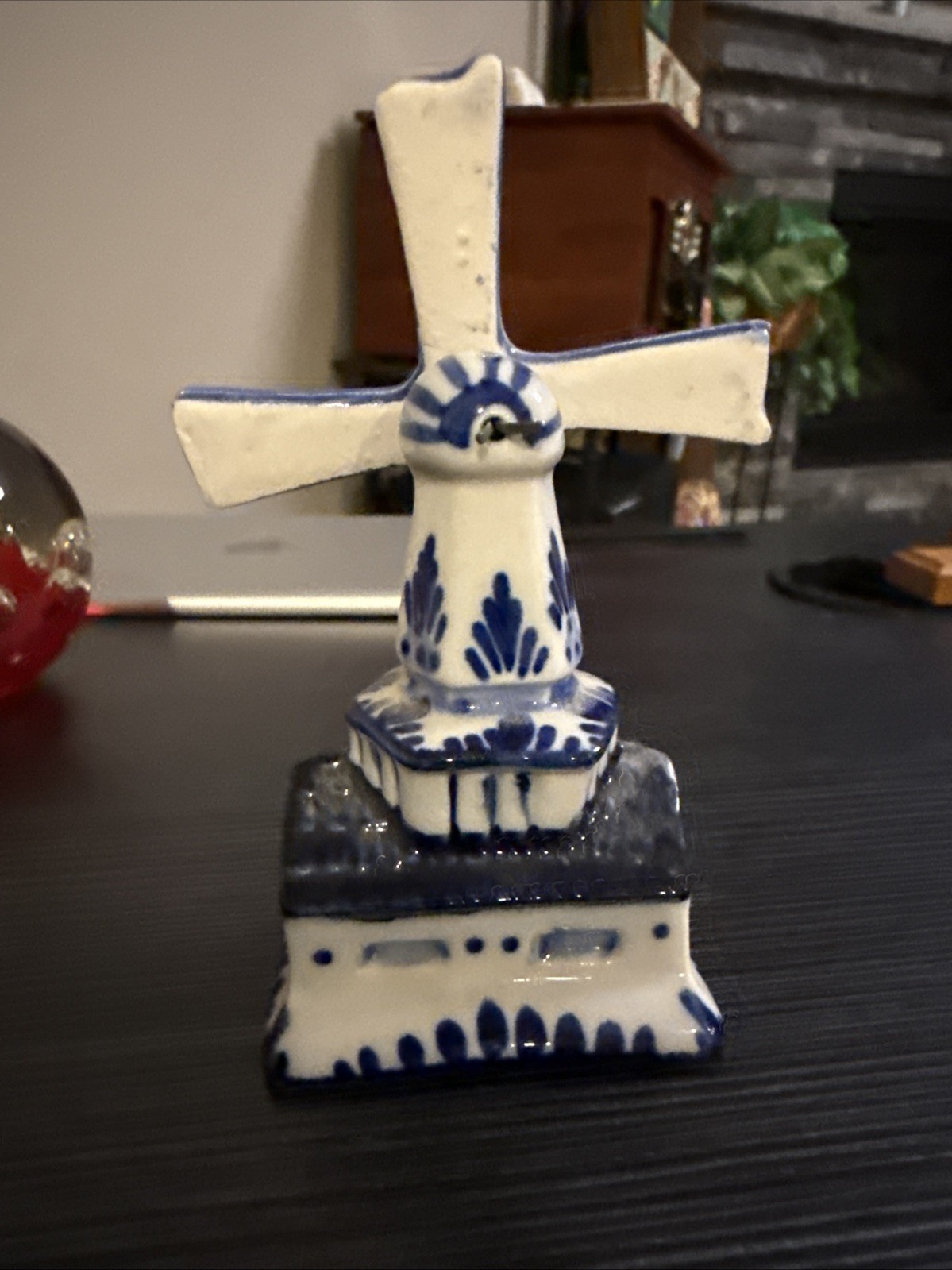 Delft Like Windmill. 4-5” Tall.