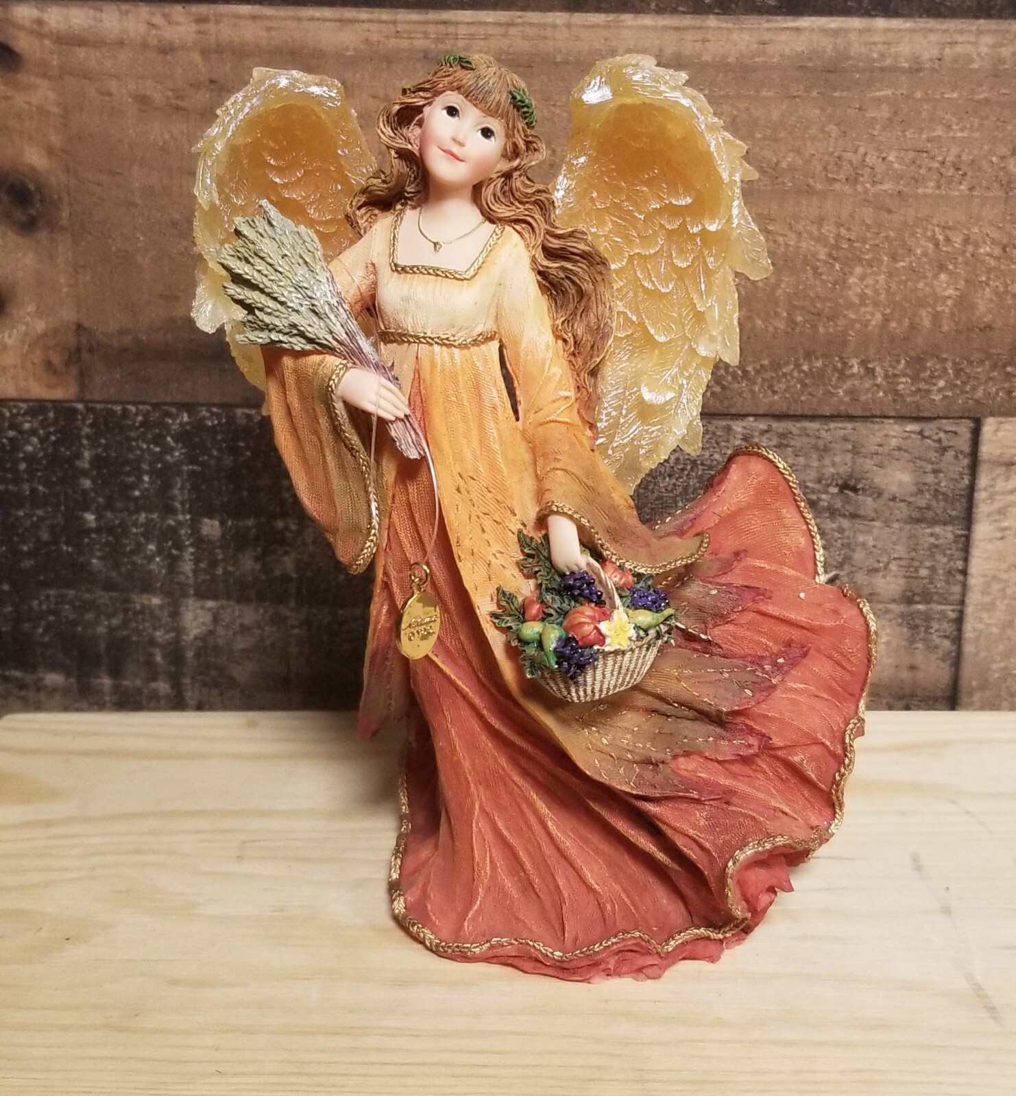 Boyds Charming Angel Collection Althea Angel of Autumn Figurine & Charm – 2006
