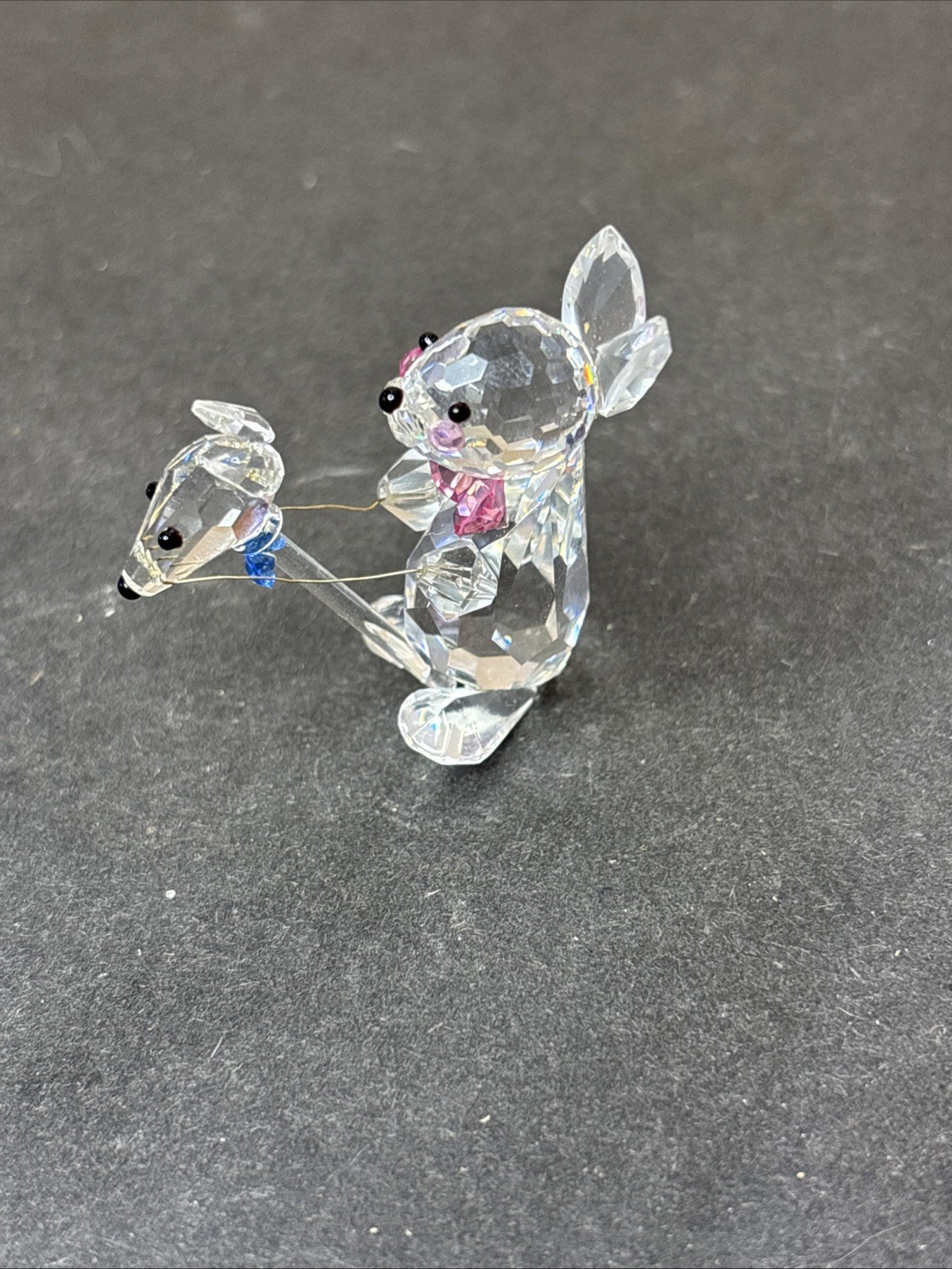 Silver Deer Easter Bunny, Rabbit Worlds Finest Crystals Made In California C27
