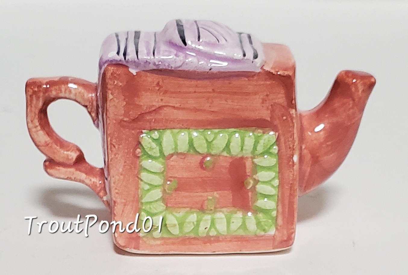 Lot 10 Red Rose Mini Ceramic Teapots Time for Tea Roseville Inventions 1996-99