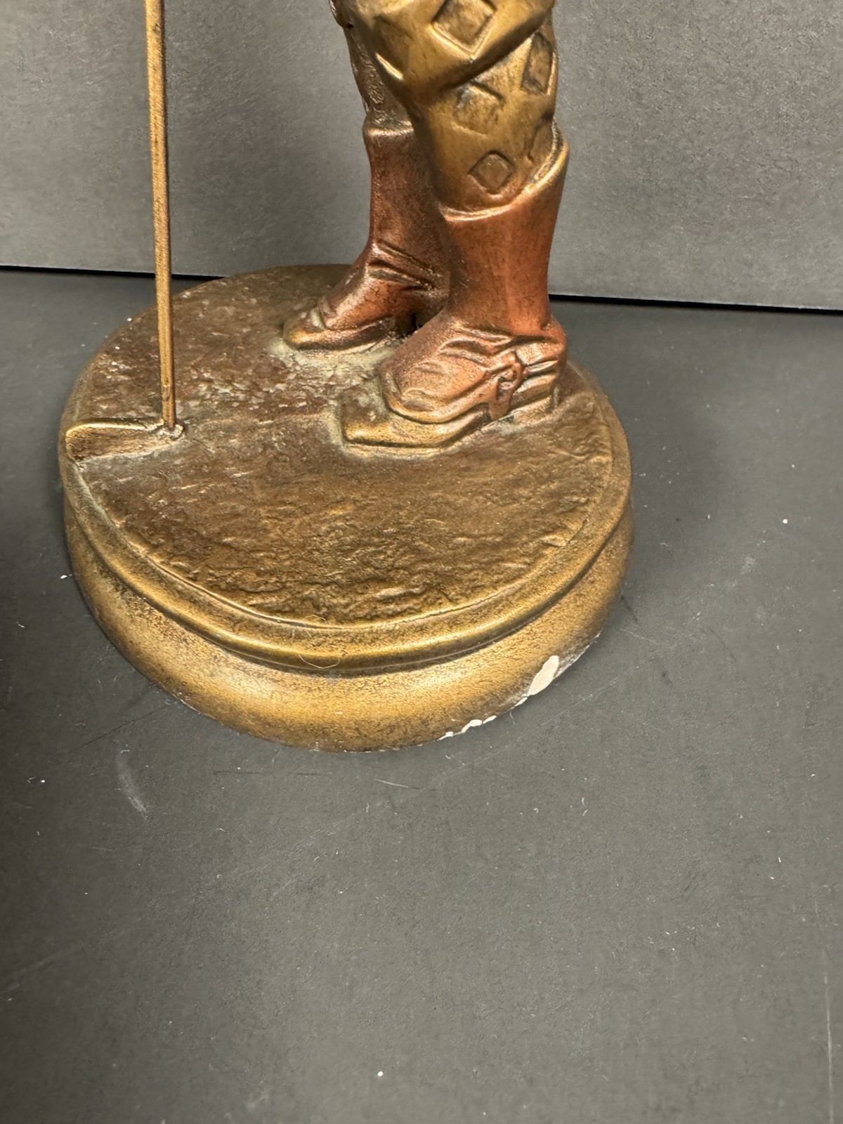 Austin Sculpture Boy Playing Golf Figurine 11 Inches Tall w/defects