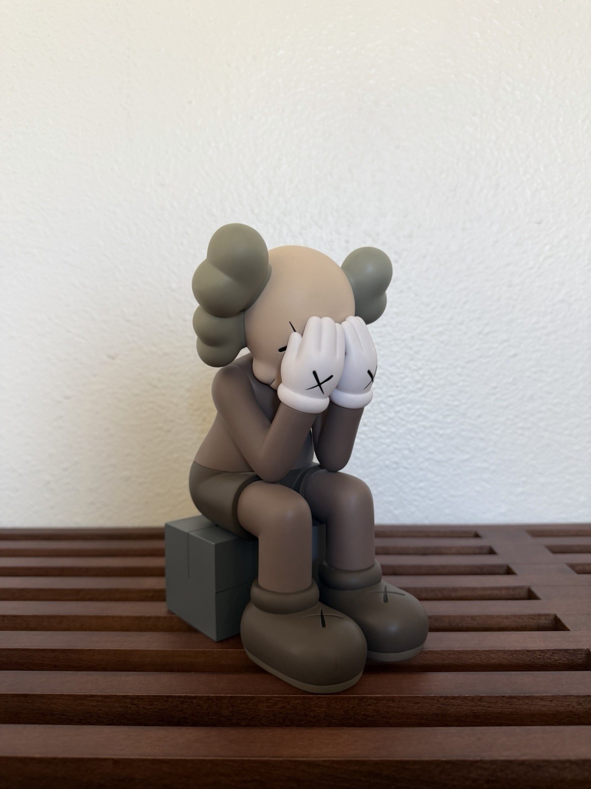 KAWS Open Edition Brown Seated Companion Figure 13” w/ Original Box Authentic