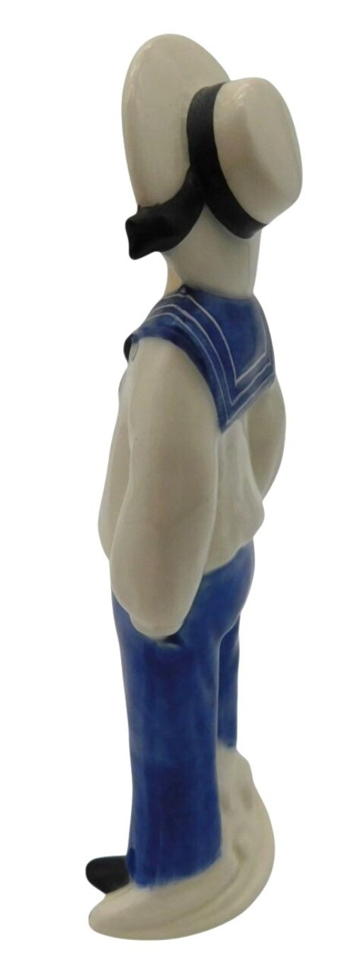 Vintage Goebel Standing Sailor Boy Figurine West Germany Blue White 6.5″