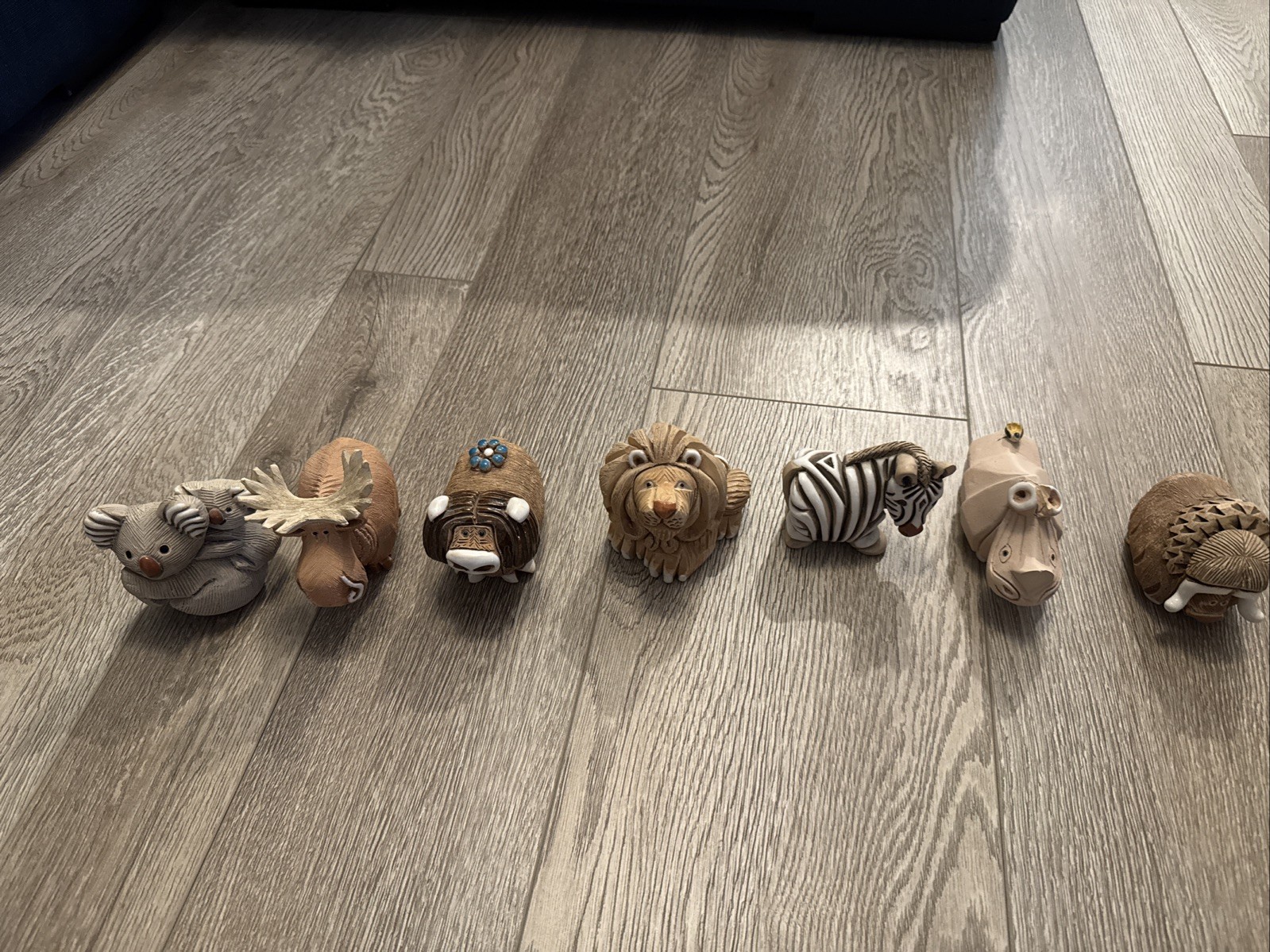 Lot Of 7 Artensia Rinconda Zoo Animals