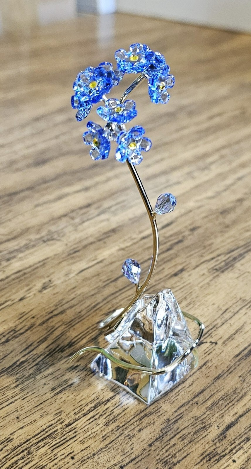 🌸 Swarovski Crystal 2025 Florere, Blue Forget – Me – Nots Flower Figurine, NIB