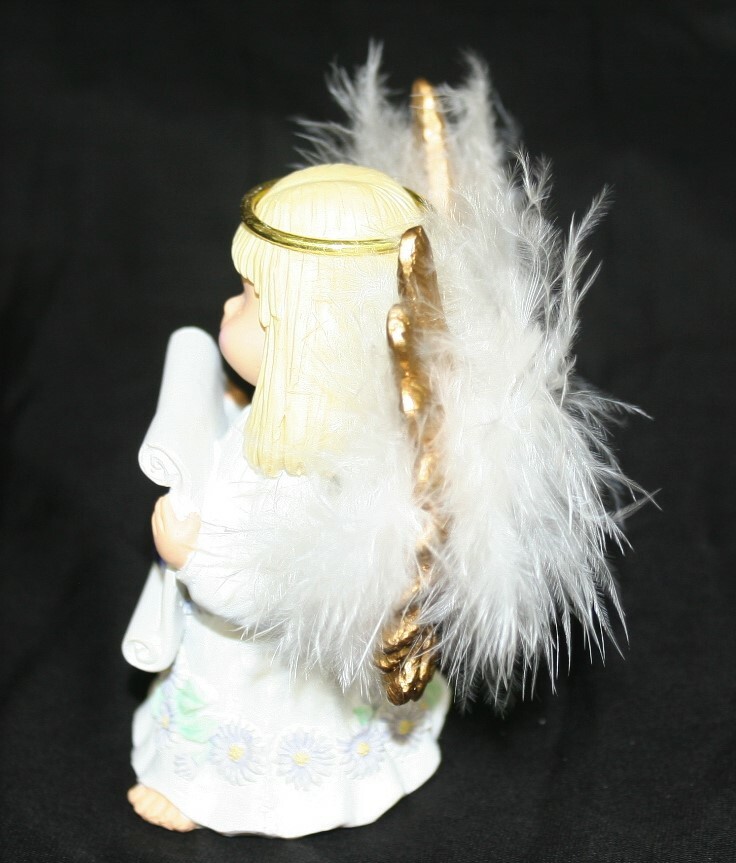 Angelic Wishes ANGEL of the Month Figi Figurine SEPTEMBER Blue Sapphire HEART !