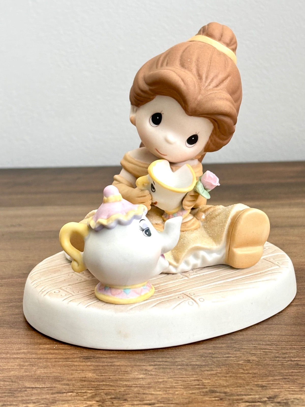 DISNEY 2015 Precious Moments You Are So Tea-Lightful BELLE Chip Mrs Potts 159019