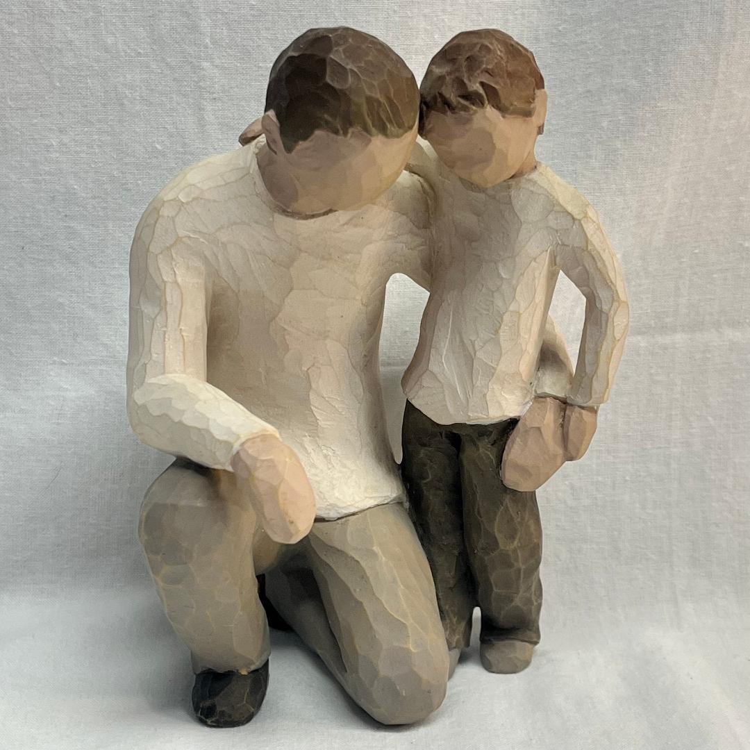 VTG 2000 Willow Tree Susan Lordi Heart & Soul Father And Son 2″ W x 4″ L x 6″ H