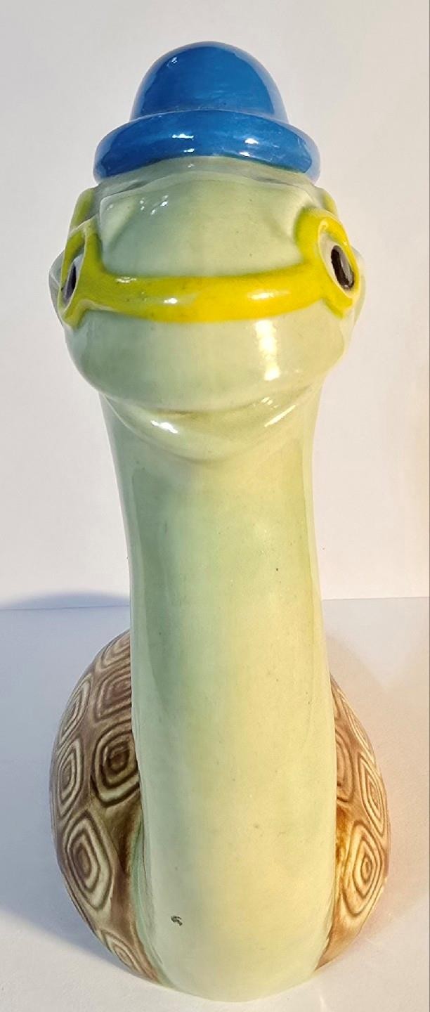 Vtg. Whimsical Cute Snail Wearing Glasses Figurine 1976 HANDCRAFT STUDIO OHIO