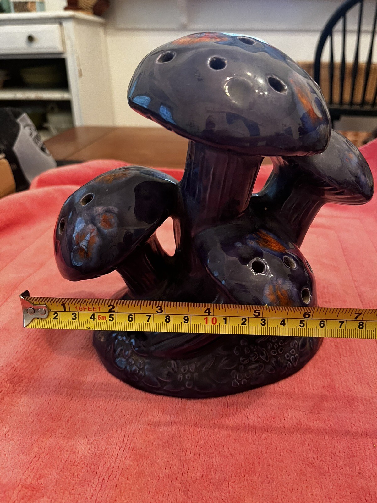 Vintage Cluster Of Ceramic Mushrooms