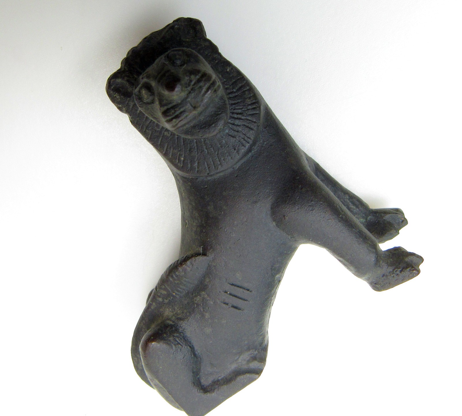 Bronze Lion Statuette Egyptian Figurine MMA Metropolitan Museum of Art 6 oz.