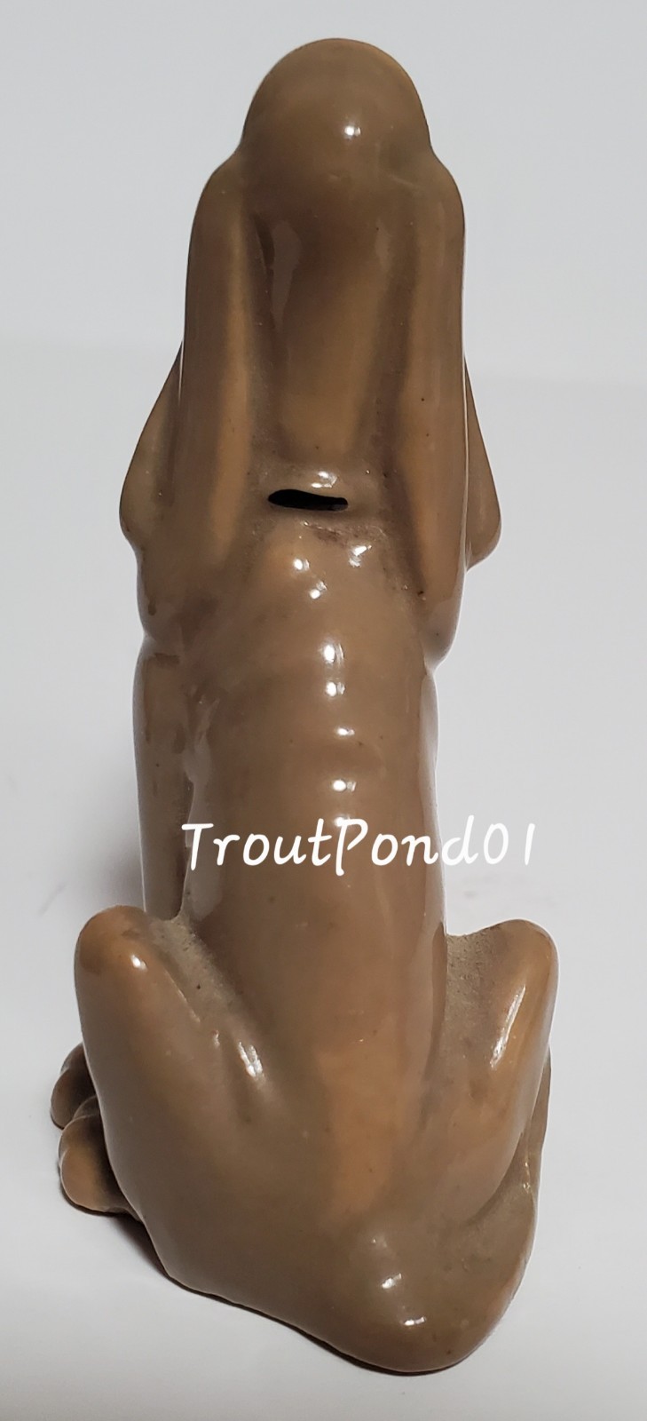 Wade Whimsies Disney Hat Box Figurine Lady and the Tramp TRUSTY Bloodhound Dog E