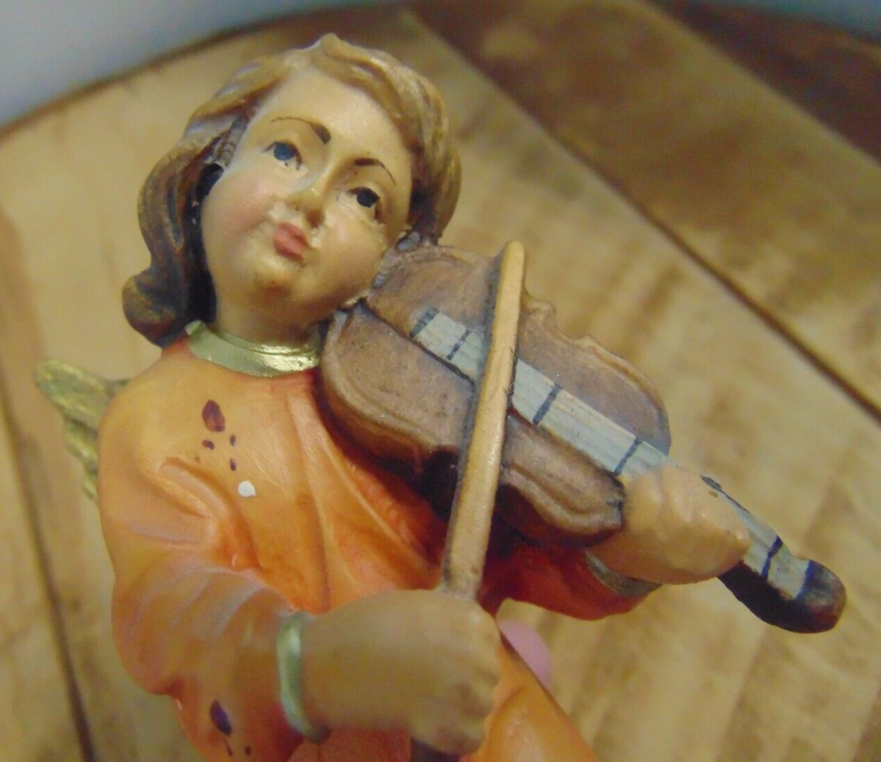 Schmid-Linder Angel w/ Violin Figure #6006 Lucerne Switzerland 5.25″