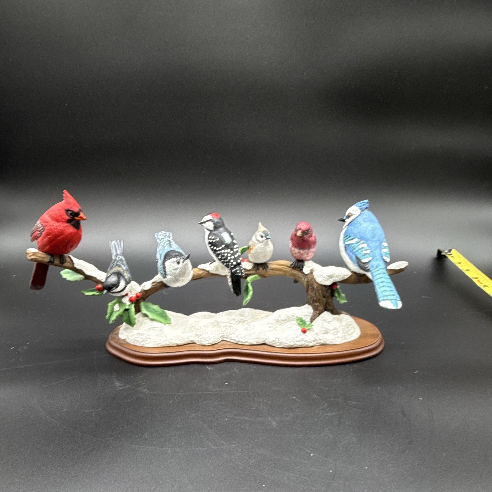 Porcelain figurine titled ‘Winter Gathering’ by Bob Guge for The Danbury Mint