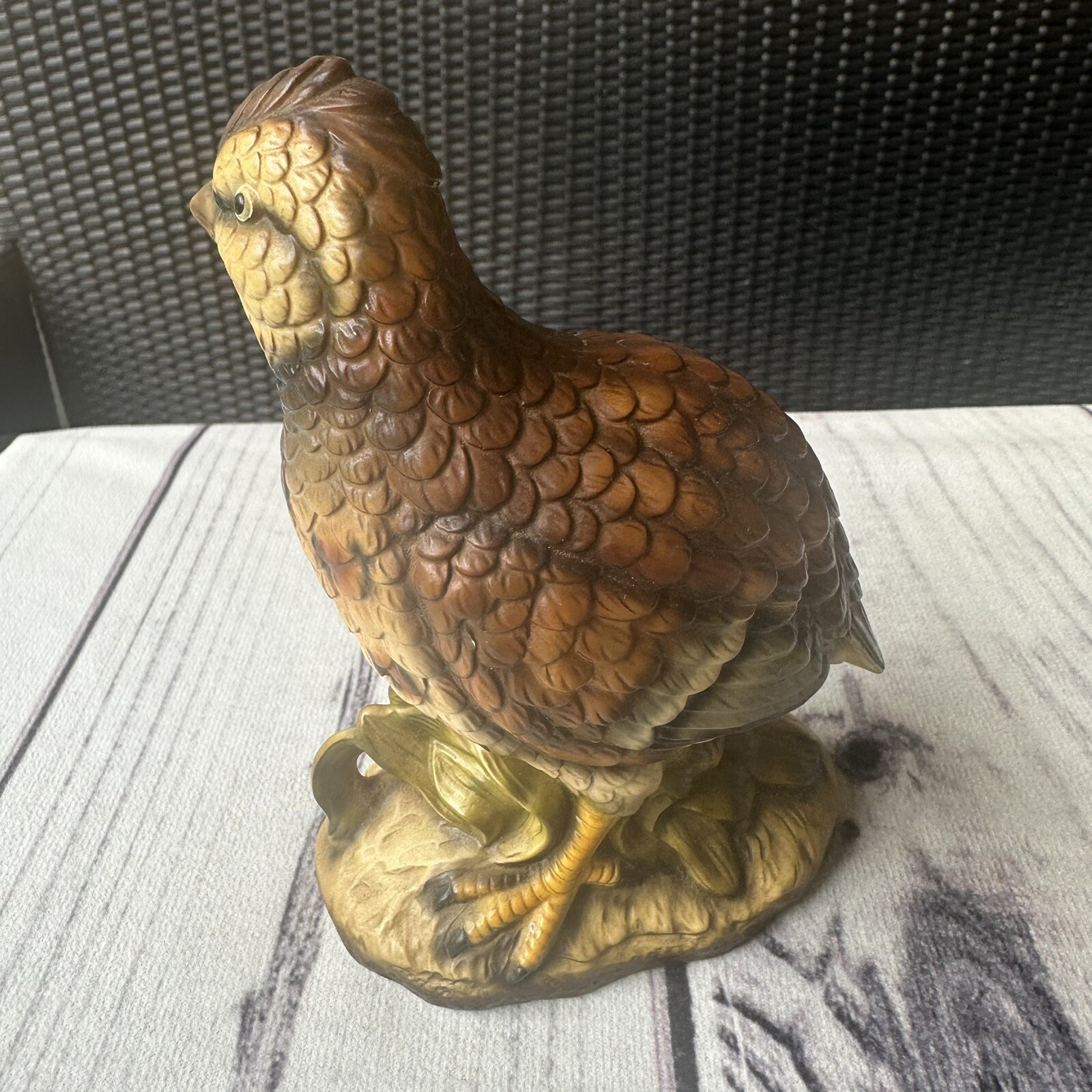 Vintage UCGC Pheasant Figurine 6 1/2″ Outdoor Woodland Decor