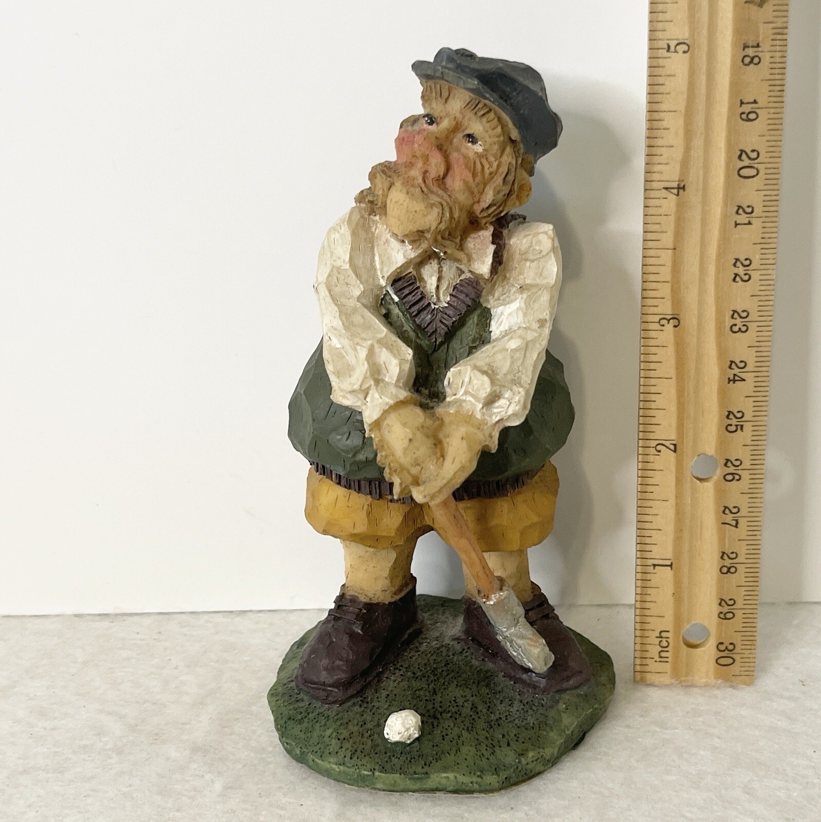 Vintage Scottish Golfer Figurine Souvenir Sports Decor Man Cave Office