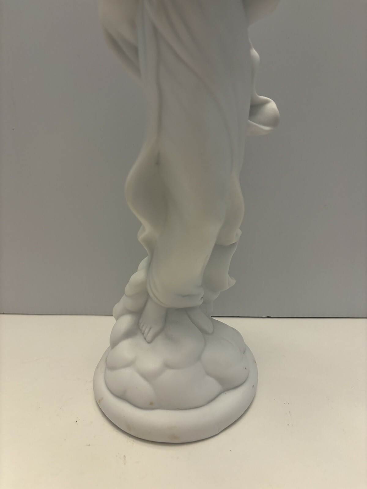 Figurine Mother and Child Fine Porcelain Telaflora 11 Inches Tall White Matte