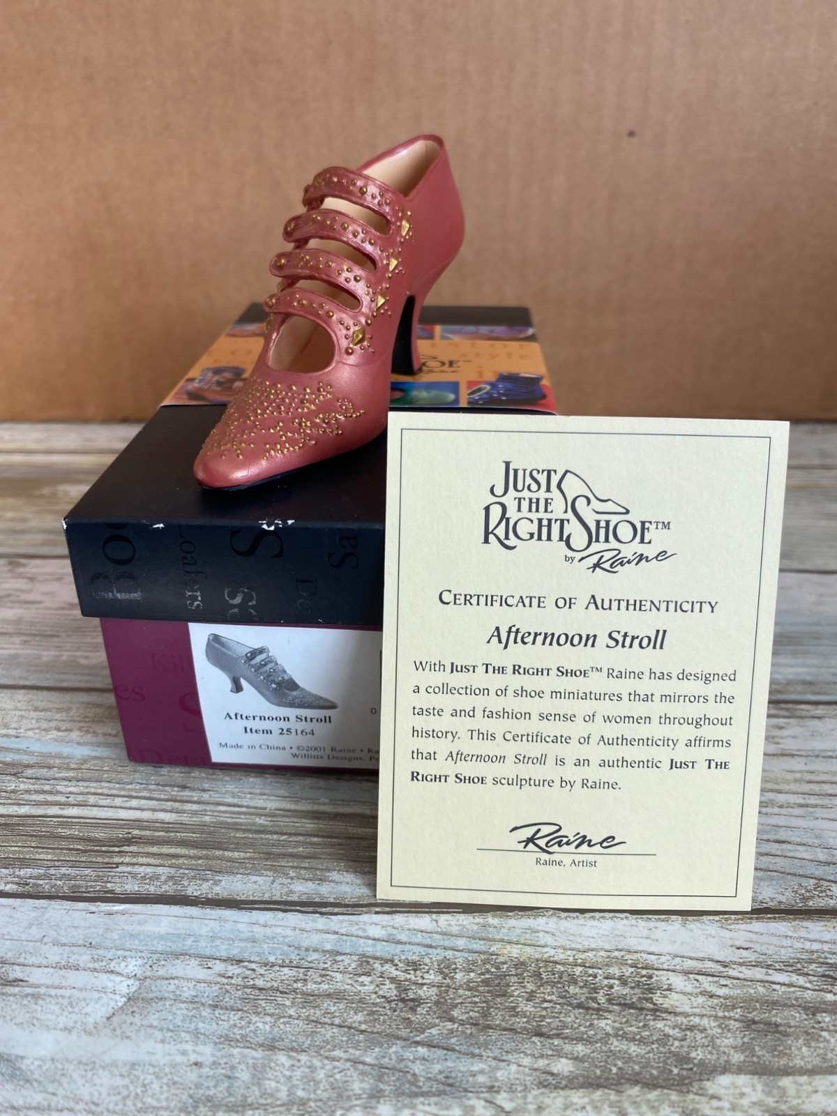 Lot of 9 Just the Right Shoe by Raine Mini Shoes Ankle Boot Courtly Riches w/Box