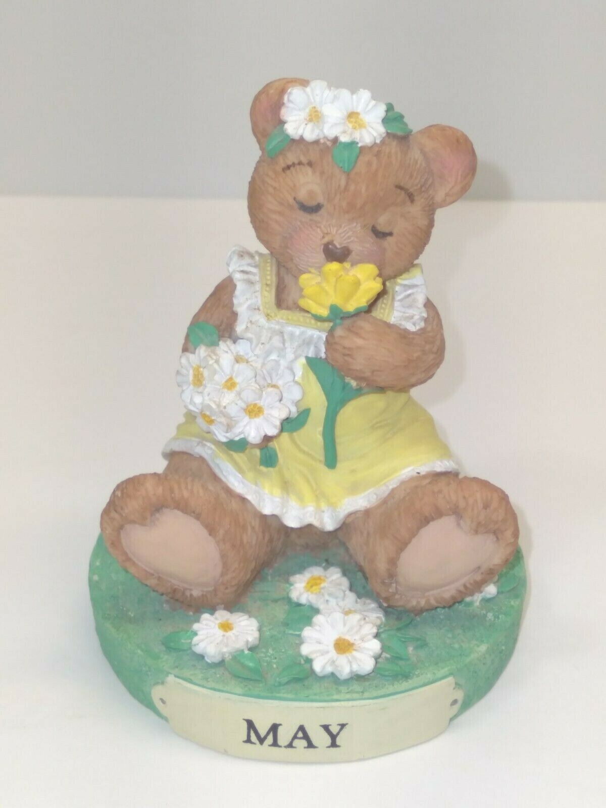 1997 Theadorables First Edition Bear Figurine PAPEL GIFTWARE May Flowers