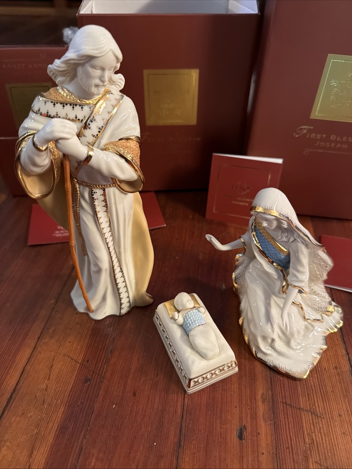 Lenox First Blessing Nativity The Holy Family Christmas Nativity Set 6238430 New