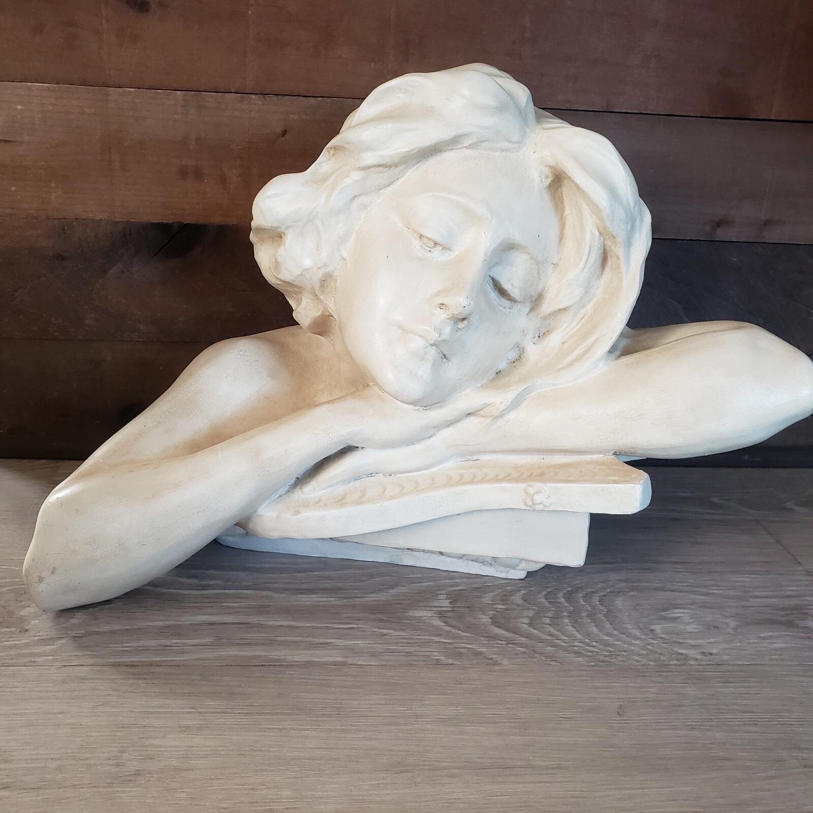 Large Rare Gypsum Intergesso Bust Sculpture