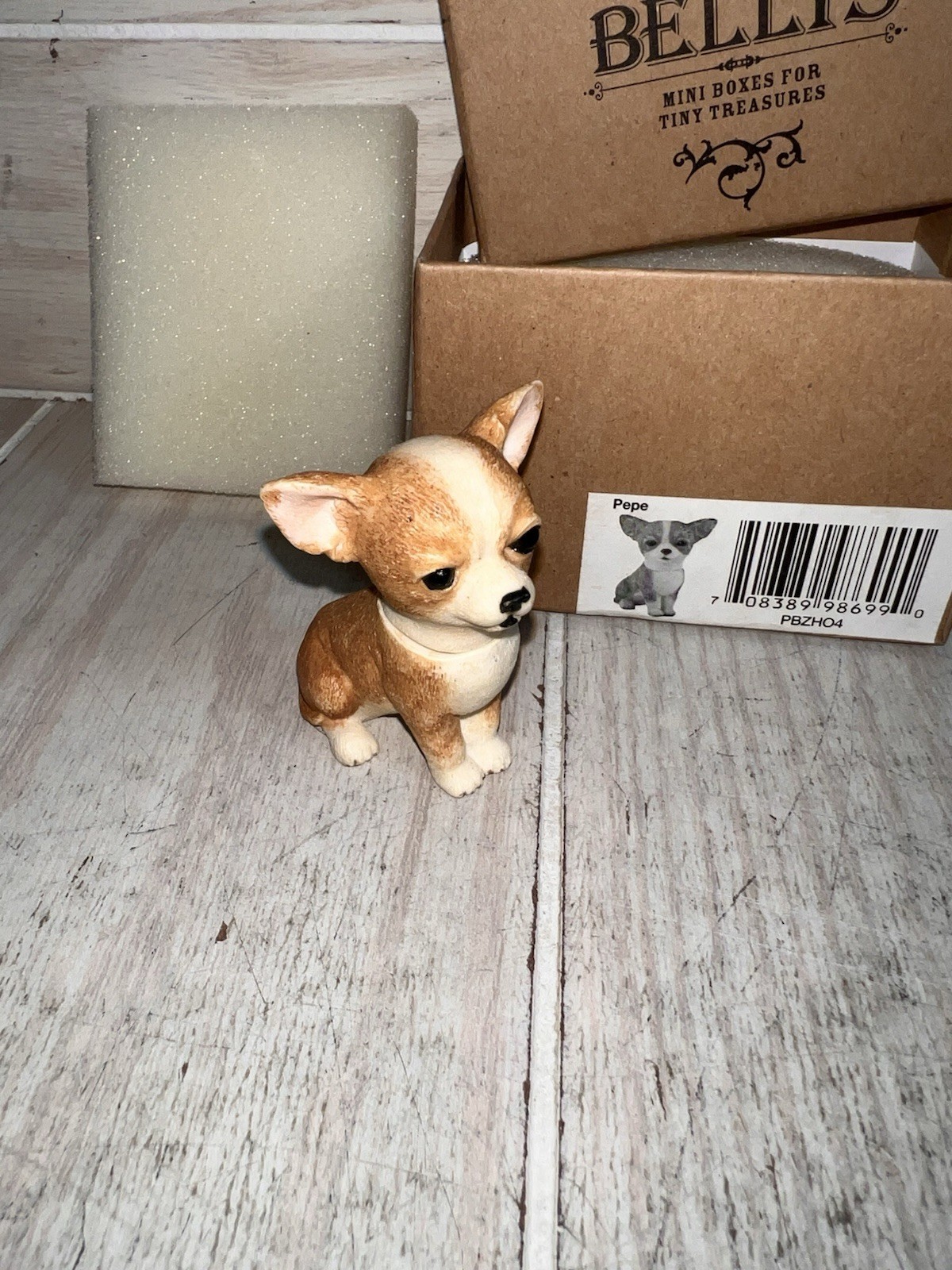 Pot Bellys Harmony Ball Dog Chihuahua Pepe Trinket Box Figurine NIB NOS