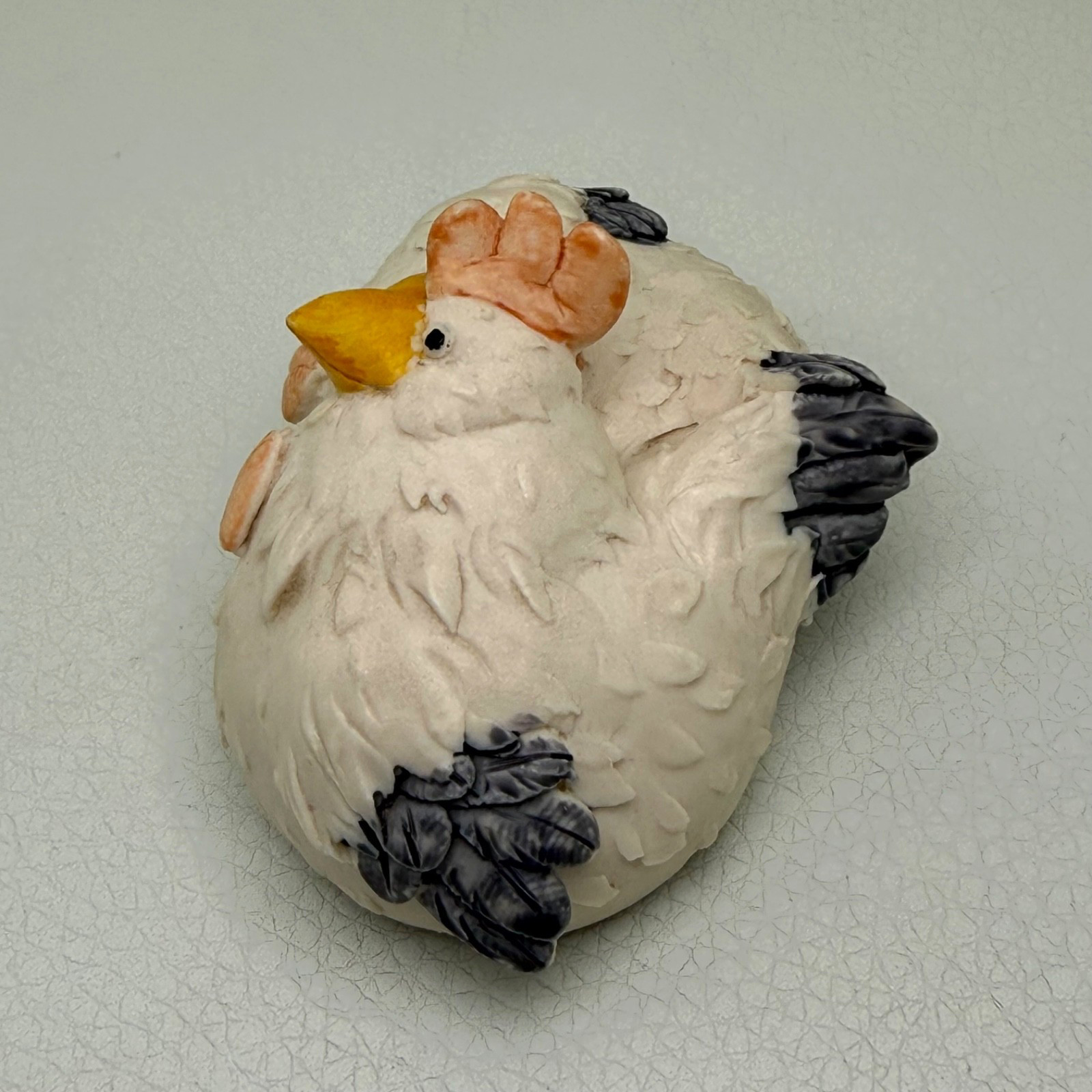 Vtg Chickens Farm Animals Artefice Ottanta Italy Miniature Resin Figurine 2.25″