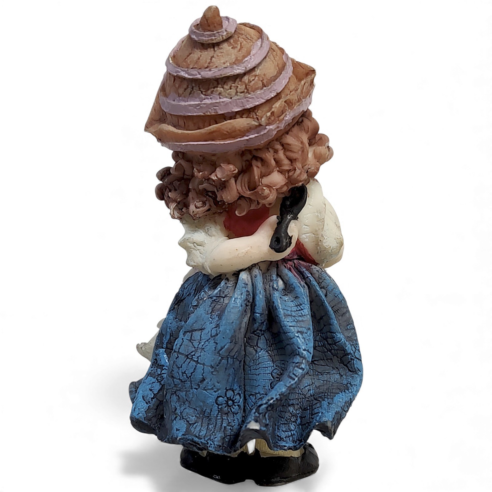 Vintage Central European Alpine Style Girl Ceramic Figurine 3.5″