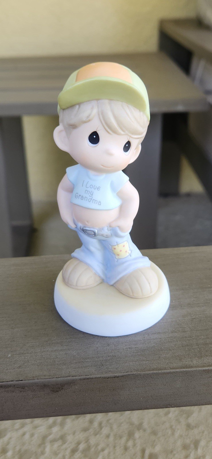 Precious Moments Porcelain Figurine Multicolor Child Grandparents Theme