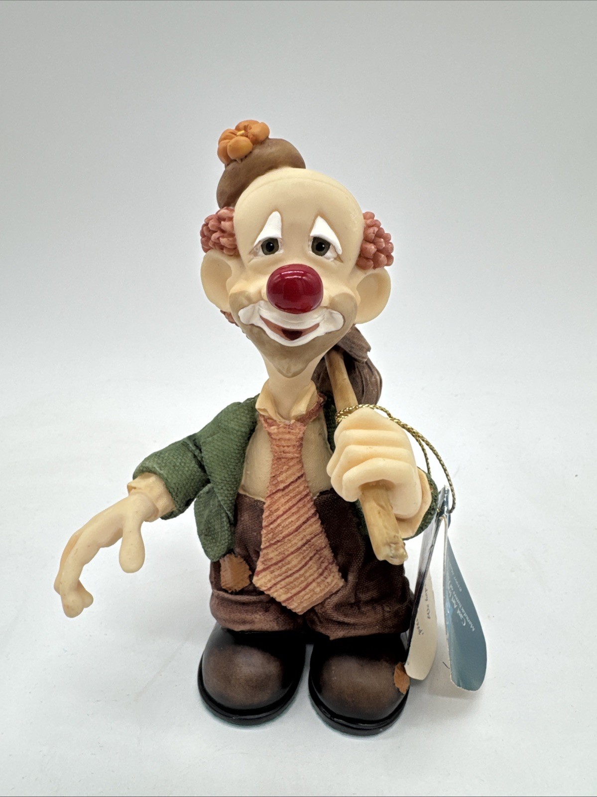 Slapstix Clown “Happy Camper” Porcelain Figurine from Cast Art Industries